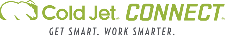 Cold Jet CONNECT logo with tagline